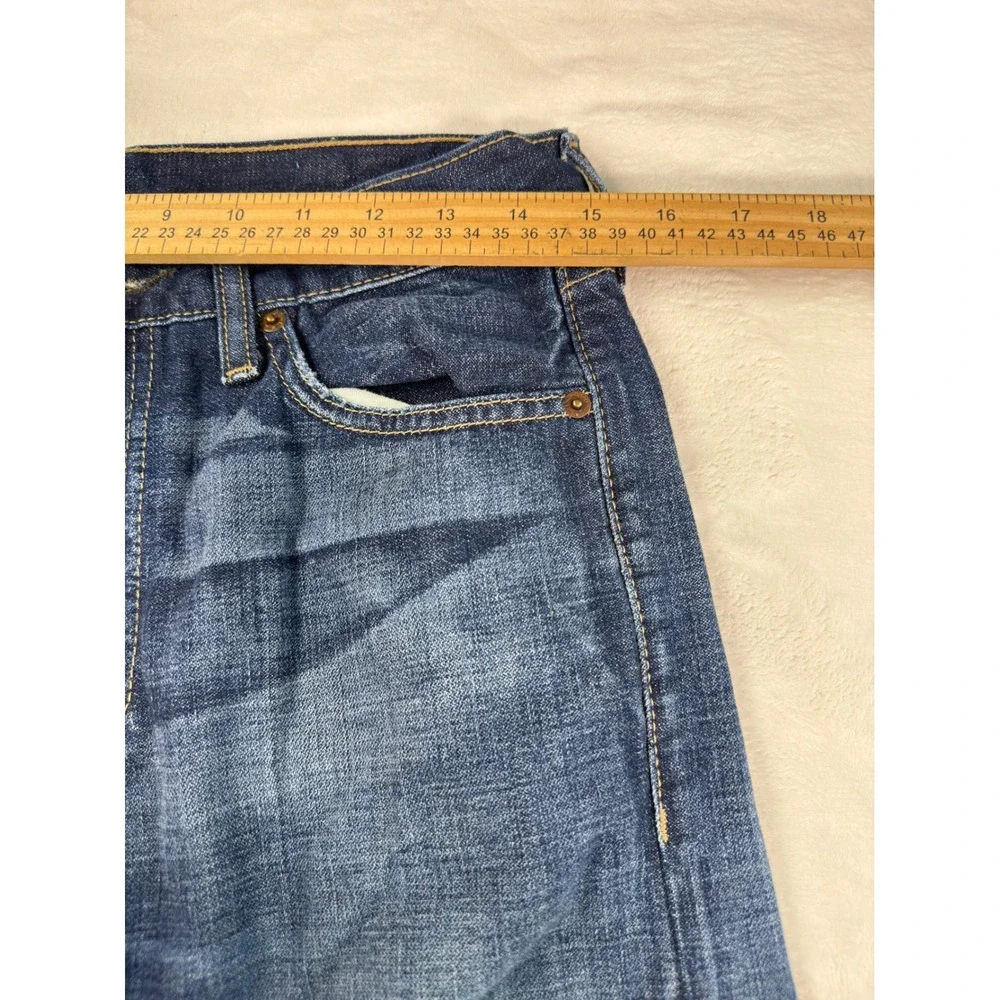 Levis 513 Slim Straight Jeans Mens 30x30 Dark Wash Blue Denim 08513-0242